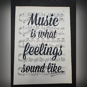 Music Quote Art Print